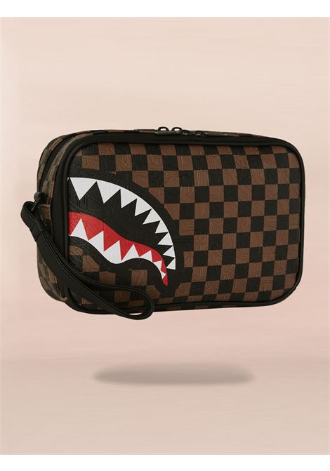 Pochette Sprayground check 2 emboss toiletry beauty case SPRAYGROUND | B823801