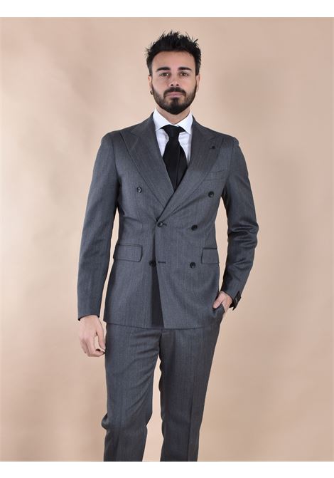 Abito Tagliatore invernale doppiopetto grigio nero TAGLIATORE | 2SVS20B11 060107N3014
