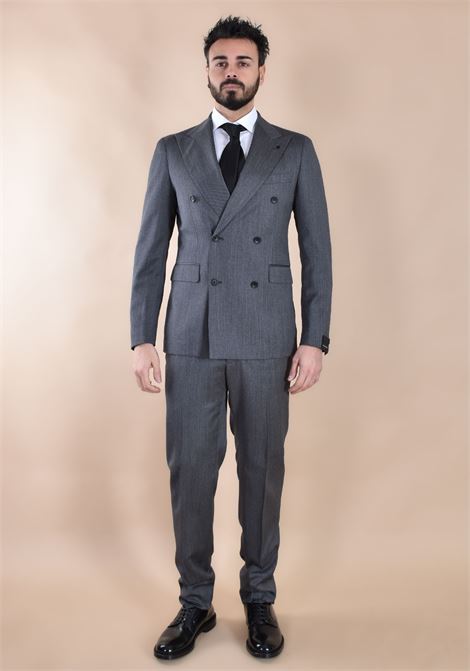 Abito Tagliatore invernale doppiopetto grigio nero TAGLIATORE | 2SVS20B11 060107N3014