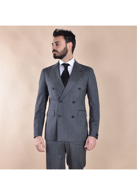 Abito Tagliatore invernale doppiopetto grigio nero TAGLIATORE | 2SVS20B11 060107N3014