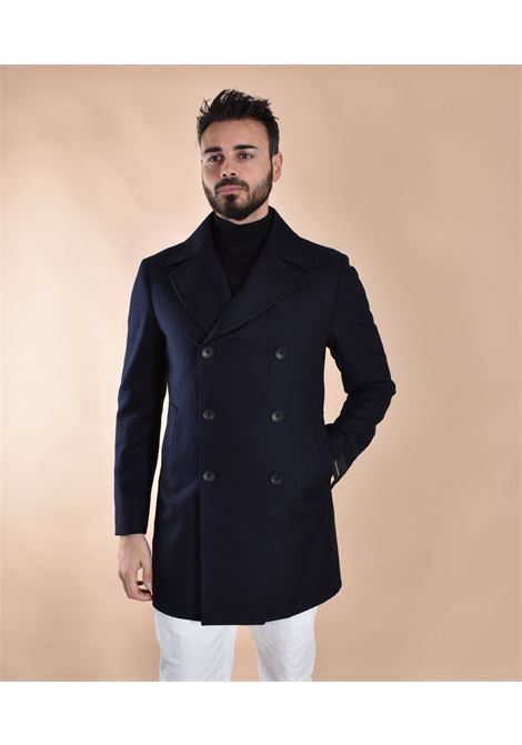 Tagliatore C-Stephan blue double-breasted water-repellent wool coat TAGLIATORE | C-STEPHAN 150037B1243