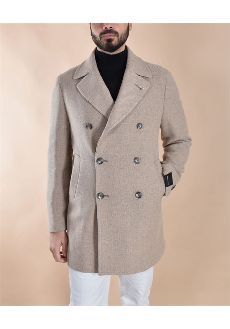 Cappotto Tagliatore C-Stephan beige doppiopetto lana TAGLIATORE | C-STEPHAN 340227ET816