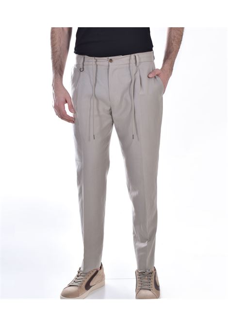 Pantalone Be Able Riccardo beige coulisse pinces - BE ABLE - Vectory uomo