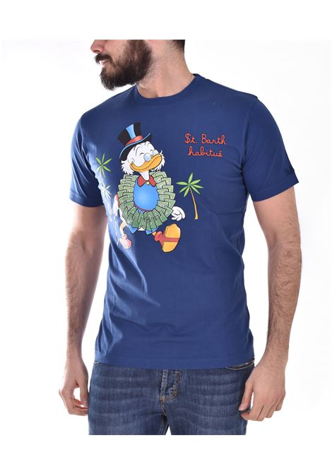 T-shirt Mc2 Saint Barth paperone soldi blu - MC2 SAINT BARTH - Vectory uomo