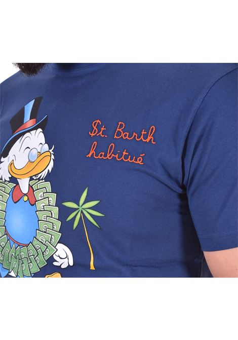 T-shirt Mc2 Saint Barth paperone soldi blu - MC2 SAINT BARTH - Vectory uomo