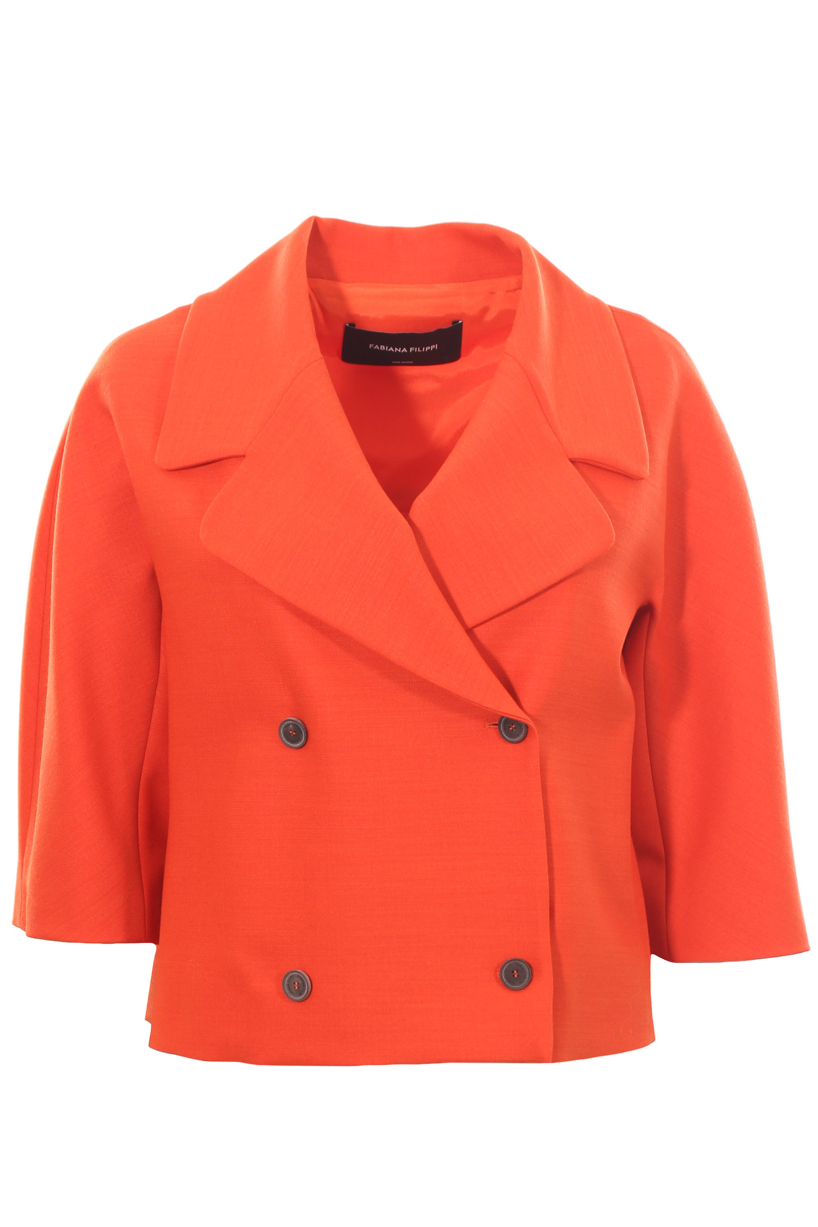 Giacca doppiopetto in lana stretch