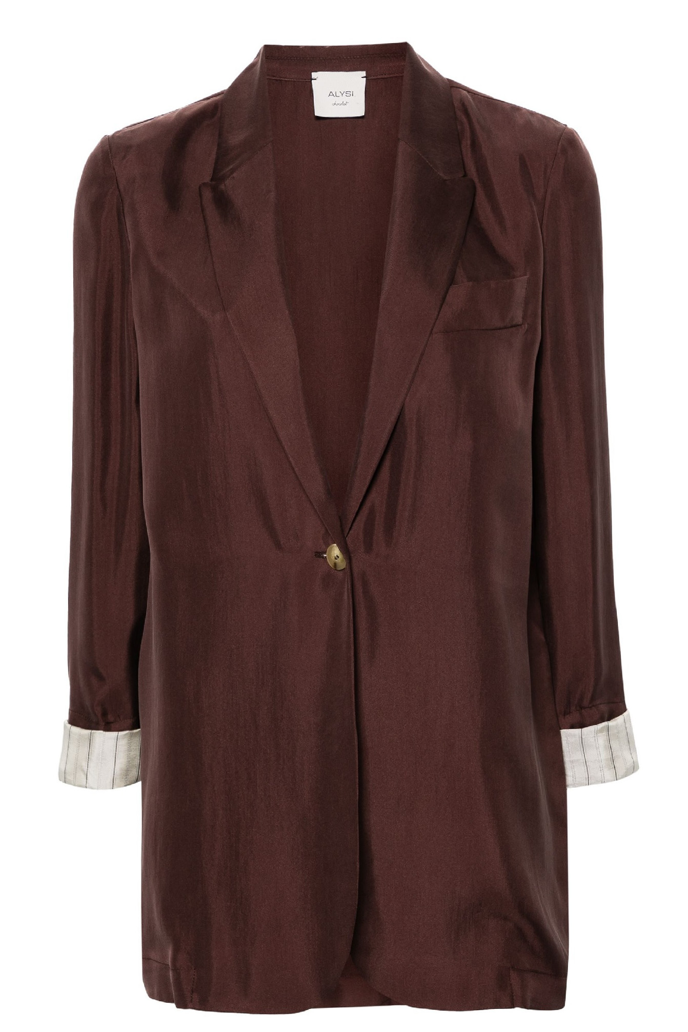 Giacca monopetto in twill enzimato