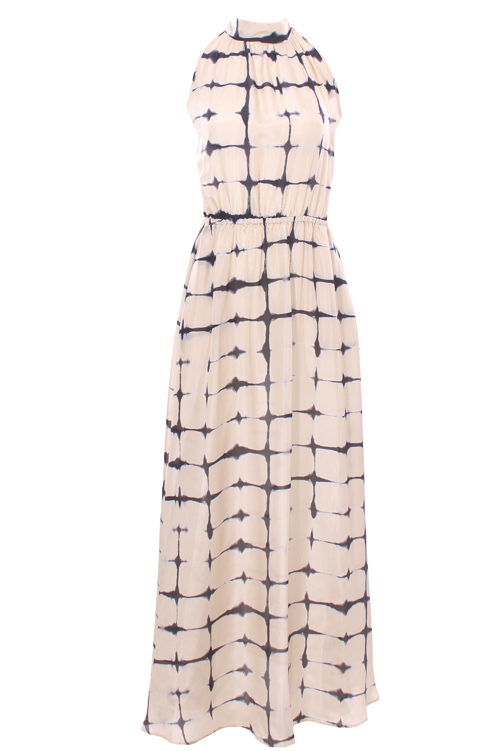 Abito lungo in seta habutai