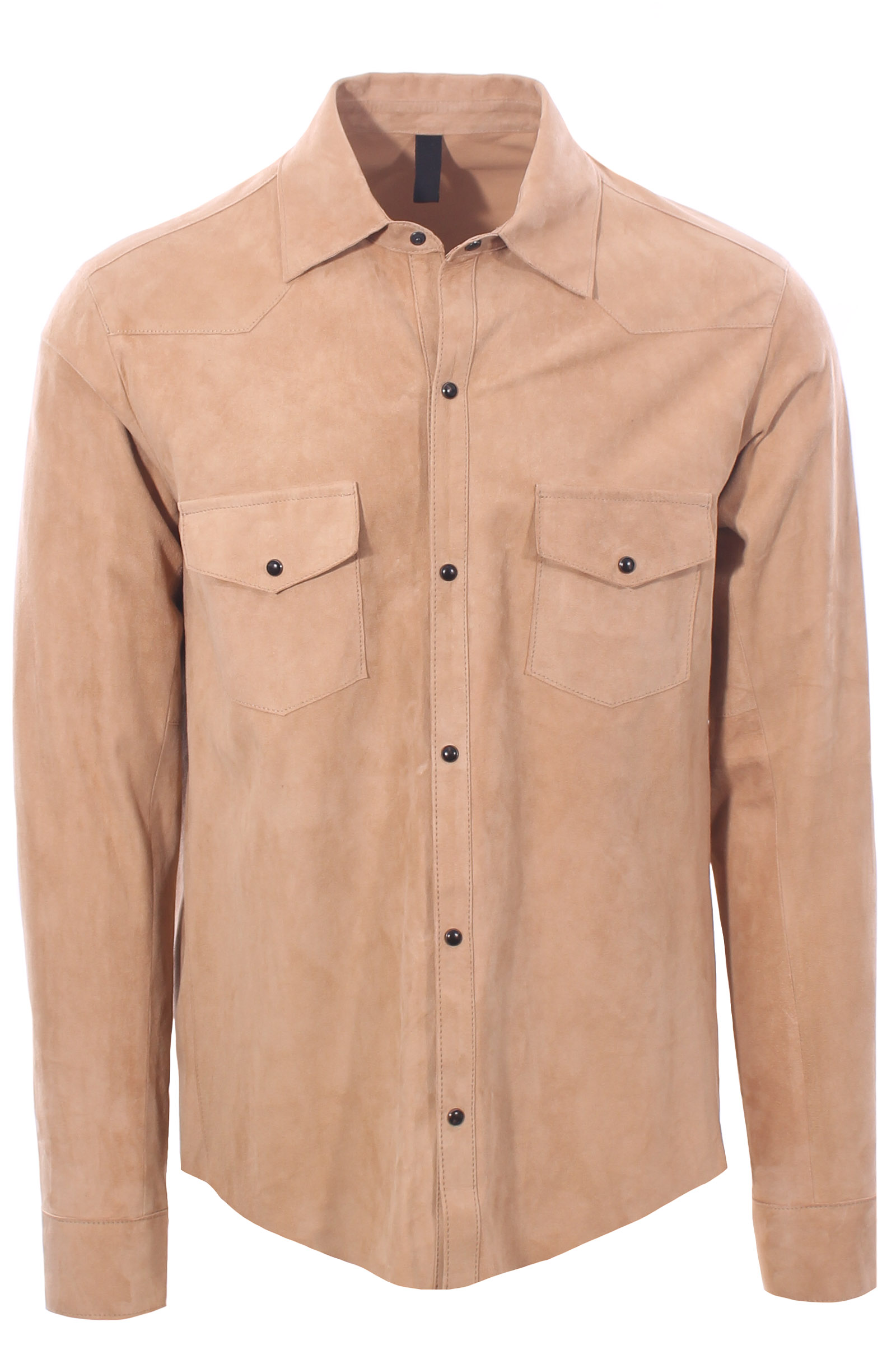 overshirt in camoscio