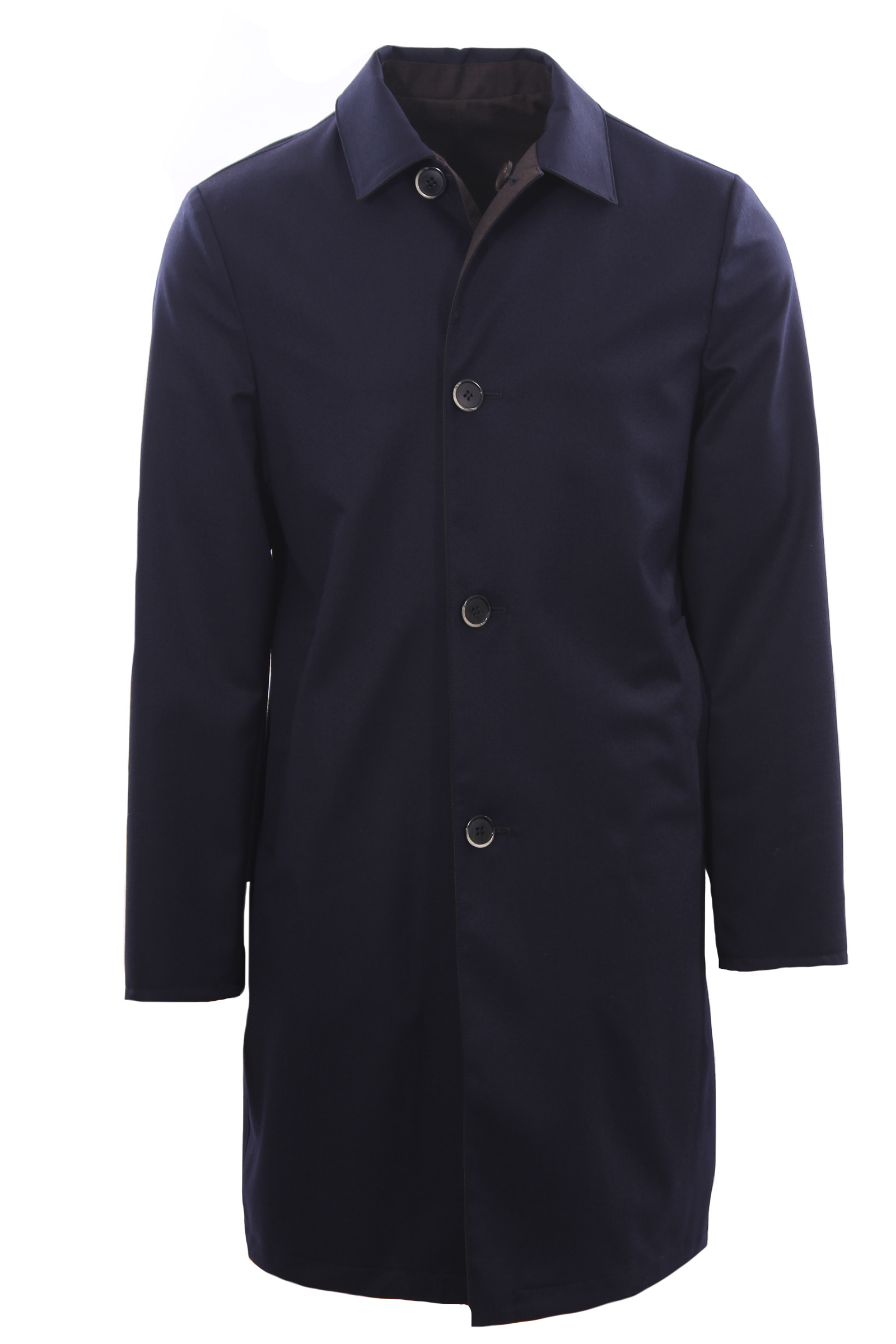 Soprabito raversibile in lana e cashmere idrorepellente