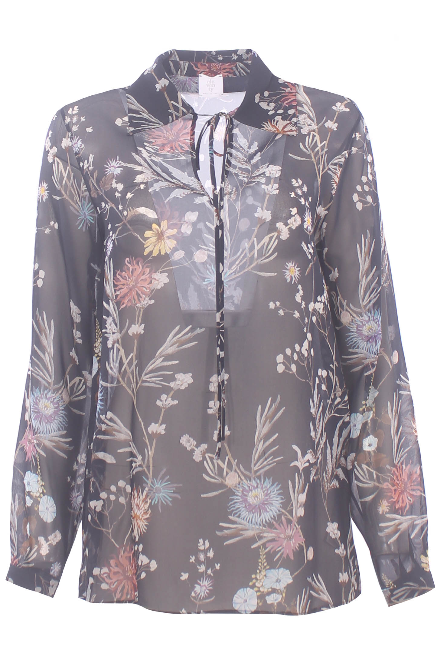 Blusa in seta stampata