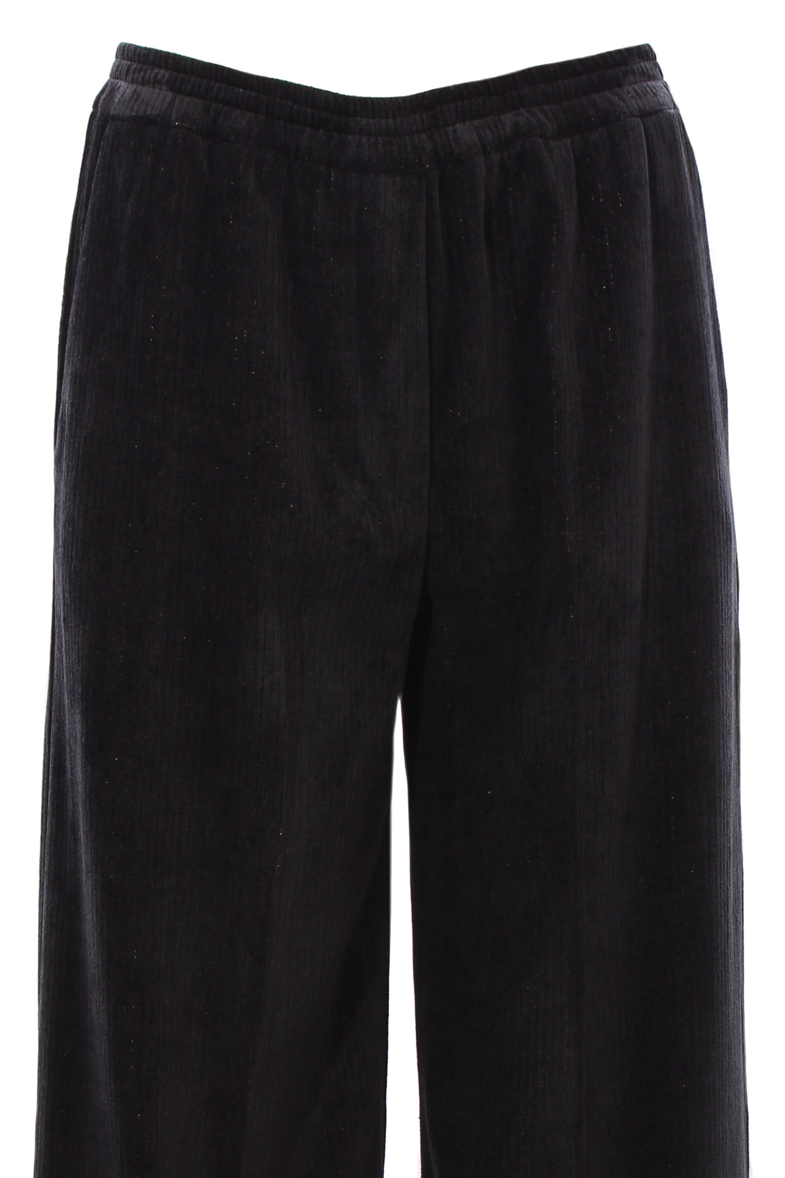 Pantaloni A Palazzo In Velluto Donna – Gamba Larga Svasata, Vita Elastica, Leggeri E Tasche, Taglie Forti 46-52, Colore Vino (Taglia 48-50)