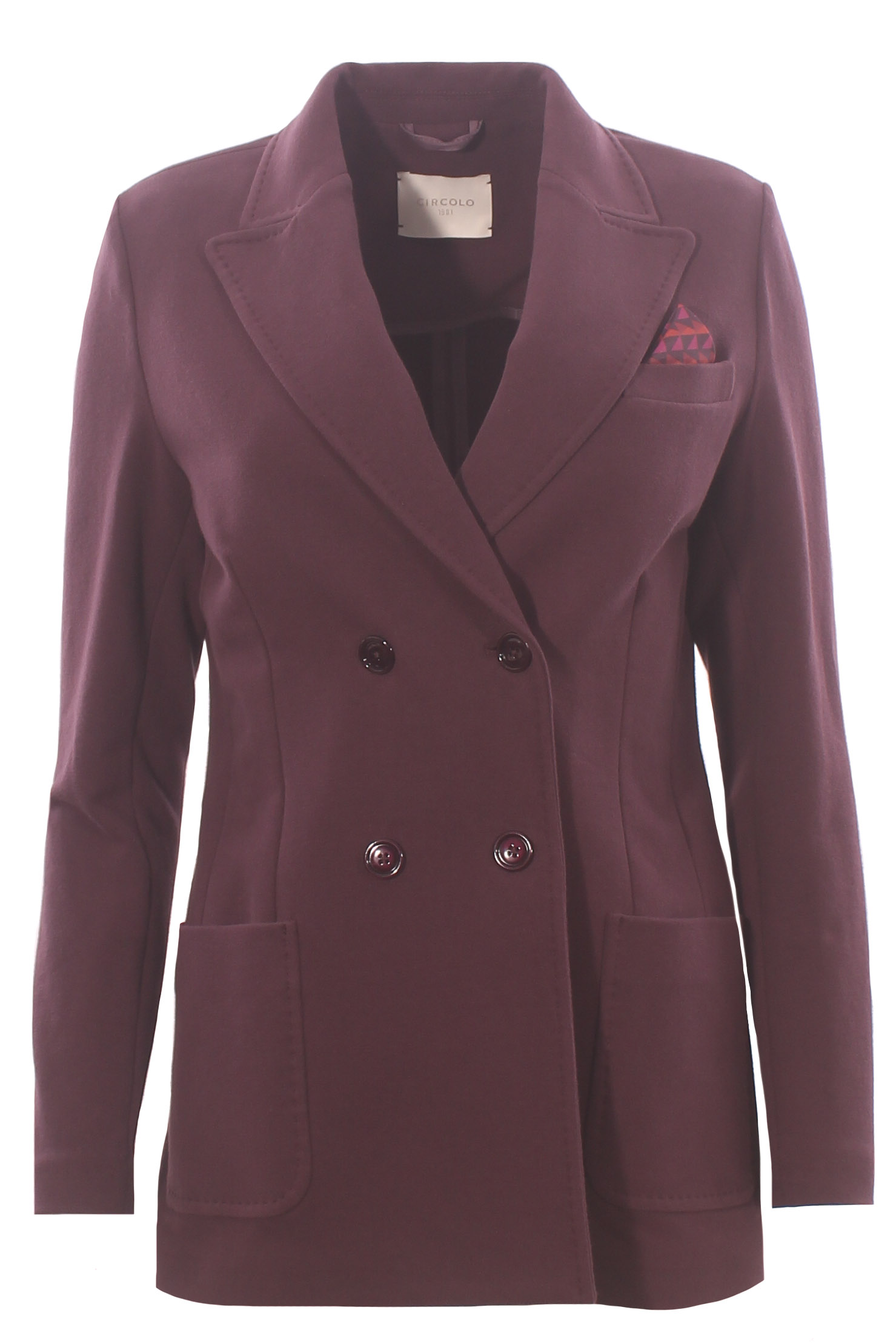 Giacca lunga doppiopetto felpa