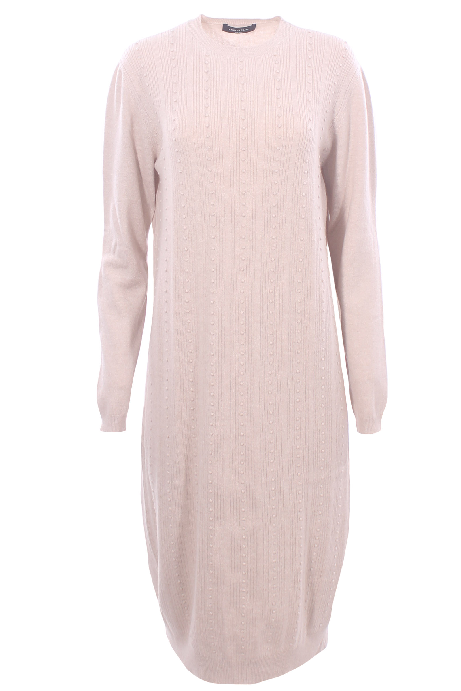 abito platinum in lana seta e cashmere