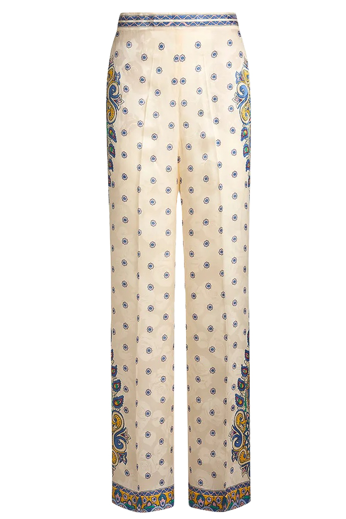 pantalone motivo medaglioni