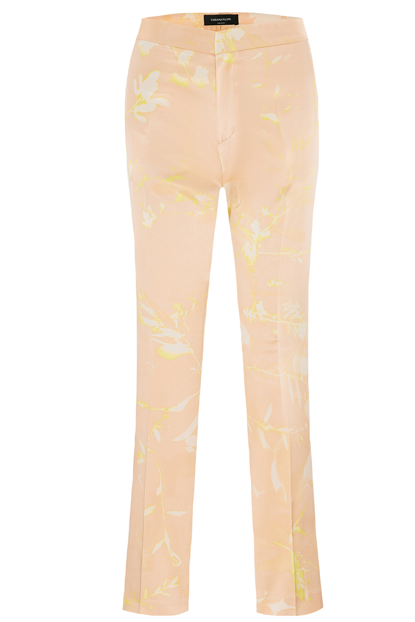 Pantalone montefalco stampa tilia in seta