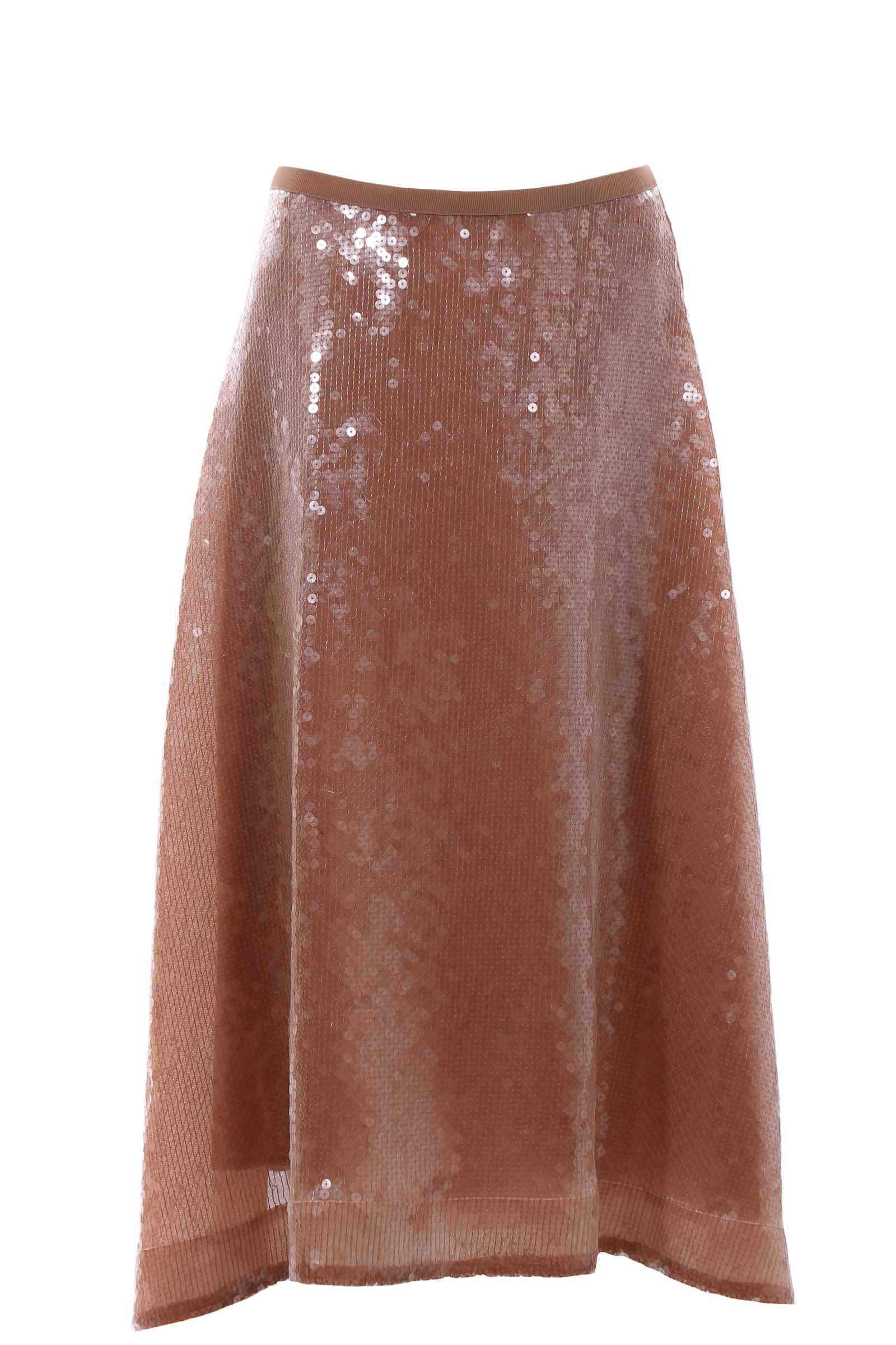 Gonna longuette con paillettes - ALYSI - Virno