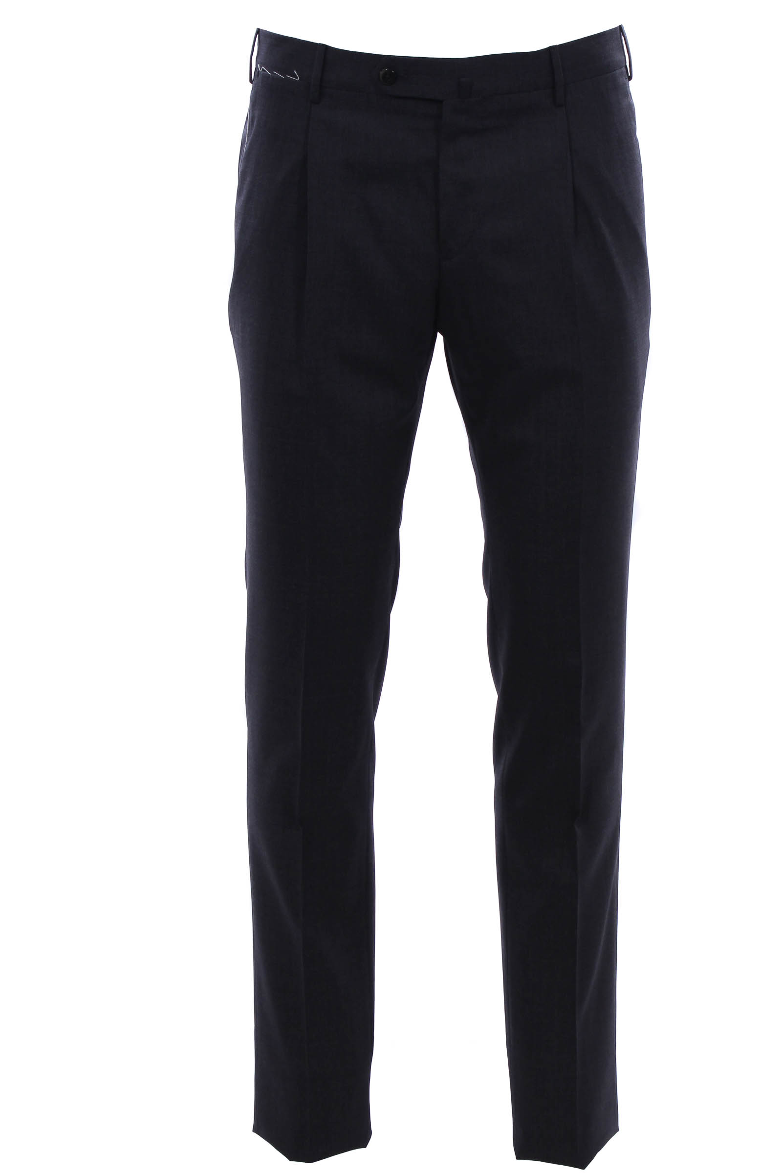 Pantalone slim in tela di lana stretch