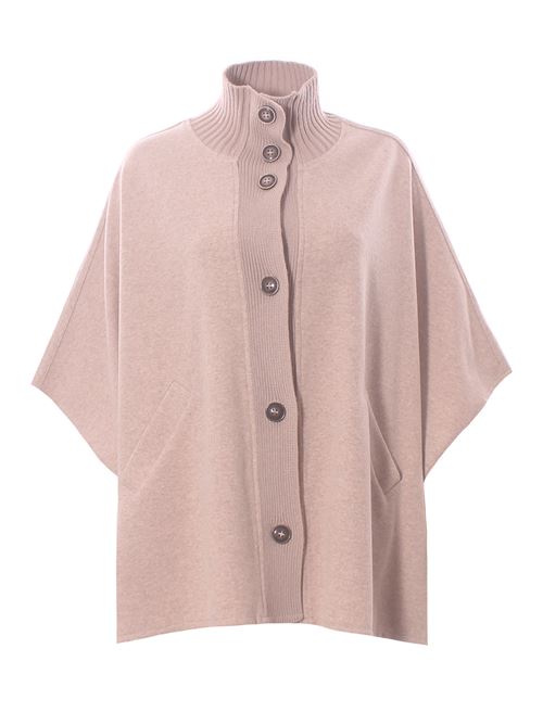 Mantella in jersey di lana ANNA SERAVALLI | S2129590037