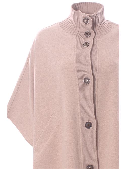 Mantella in jersey di lana ANNA SERAVALLI | S2129590037