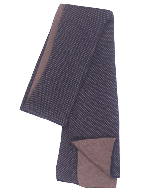 sciarpa virgola in maglia di cashmere BOYLE | 155VLEGNO-NOTTURNO