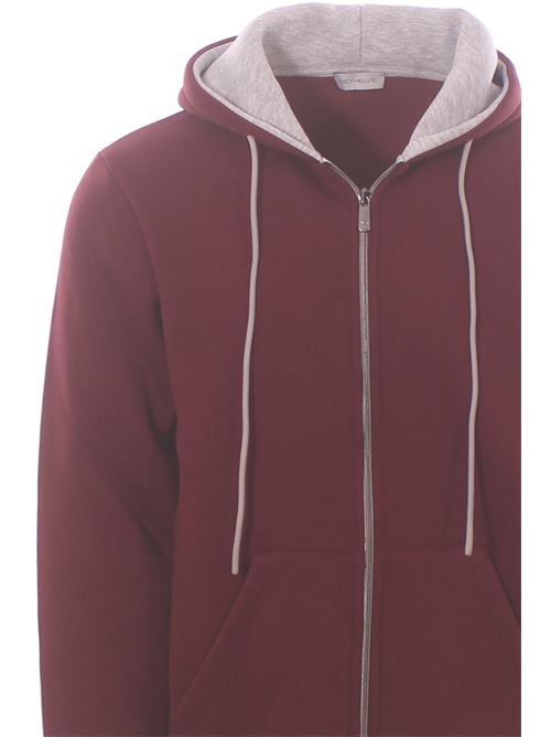 sweatshirt with hood DETWELVE | CU-656BORDEAUX