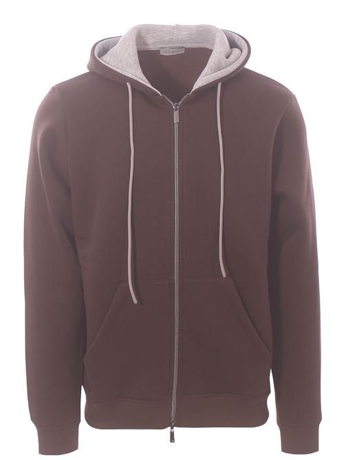 sweatshirt with hood DETWELVE | CU-656CIOCCOLATO