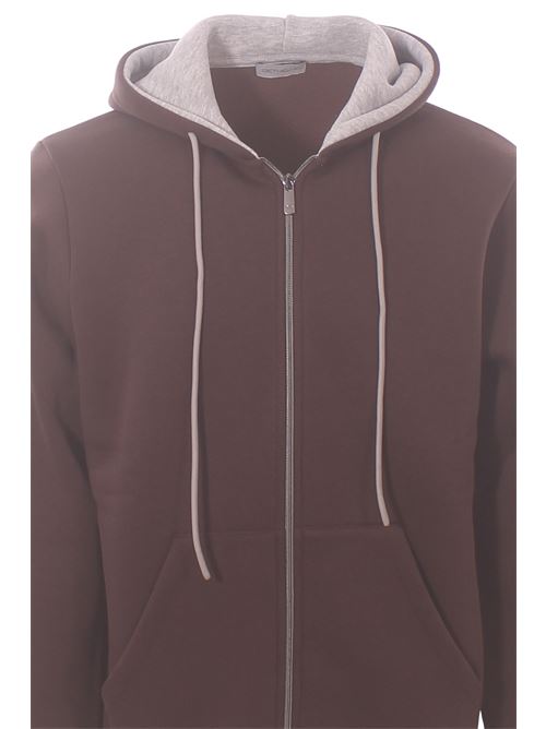 sweatshirt with hood DETWELVE | CU-656CIOCCOLATO