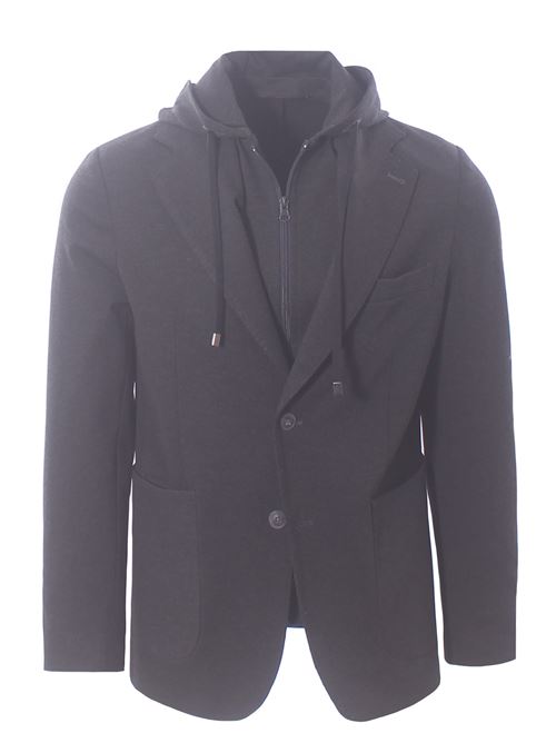 giacca pettorina in jersey tecnico DETWELVE | NF-TWO B JKT G101DK GREY