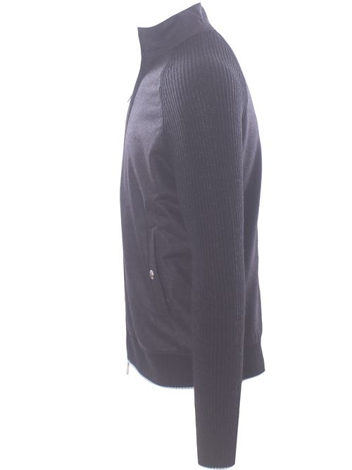 giubbino full zip bimaterico ELEVENTY | L75GBTL44-TES0L23615-02