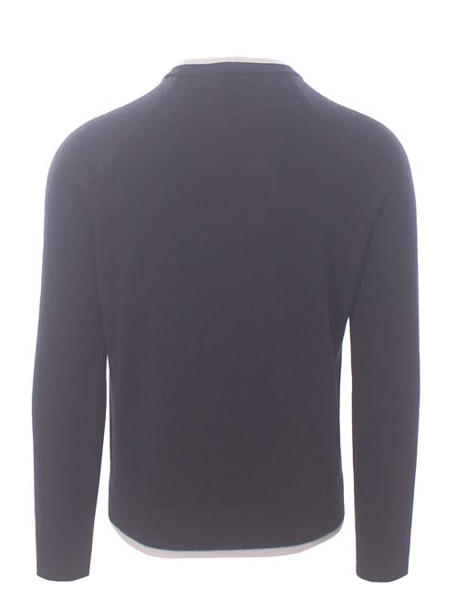double-layer effect merino crew neck ELEVENTY | L76MAGL79-MAG0L02915-02