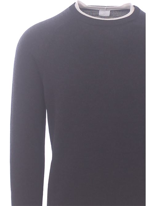 double-layer effect merino crew neck ELEVENTY | L76MAGL79-MAG0L02915-02