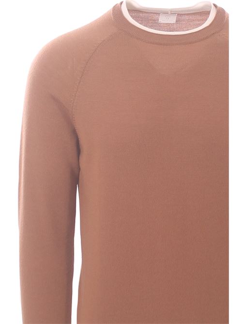 double-layer effect merino crew neck ELEVENTY | L76MAGL79-MAG0L029157-00