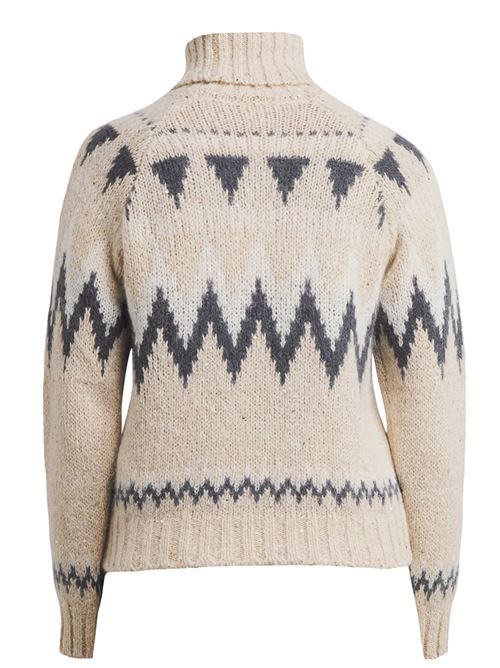 Collo alto in alpaca e mohair con disegno ELEVENTY | L81MAGL17MAG0L04702