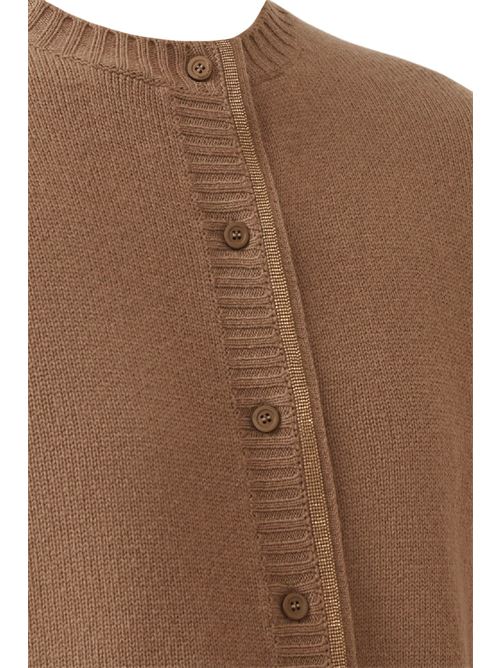 Cardigan in platinum FABIANA FILIPPI | MAD225F057L5171271