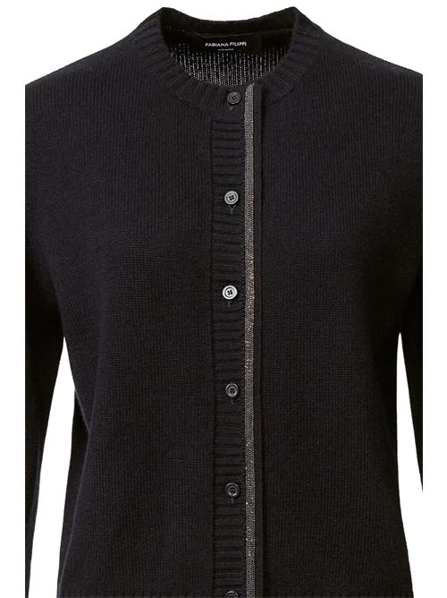 Cardigan in platinum FABIANA FILIPPI | MAD225F057L5175146