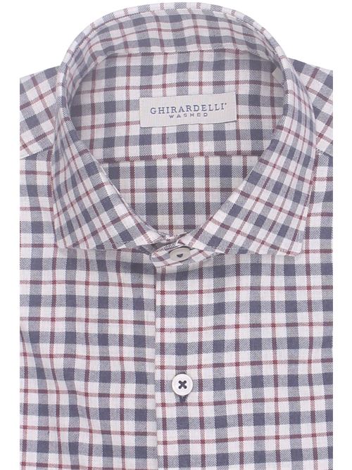 camicia check in flanella di cotone GHIRARDELLI | L7113-B43804