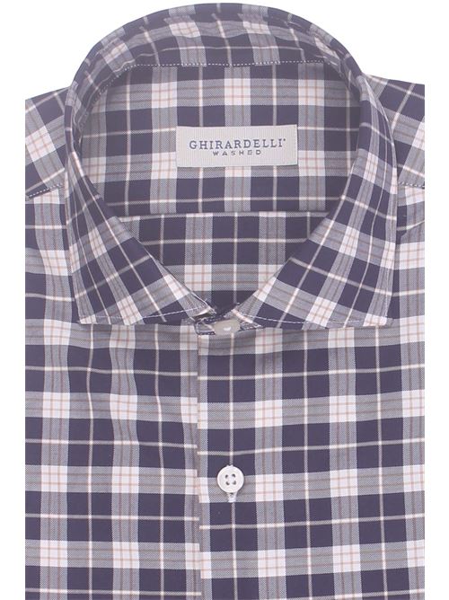 camicia galles in cotone twill GHIRARDELLI | L7116-B43802