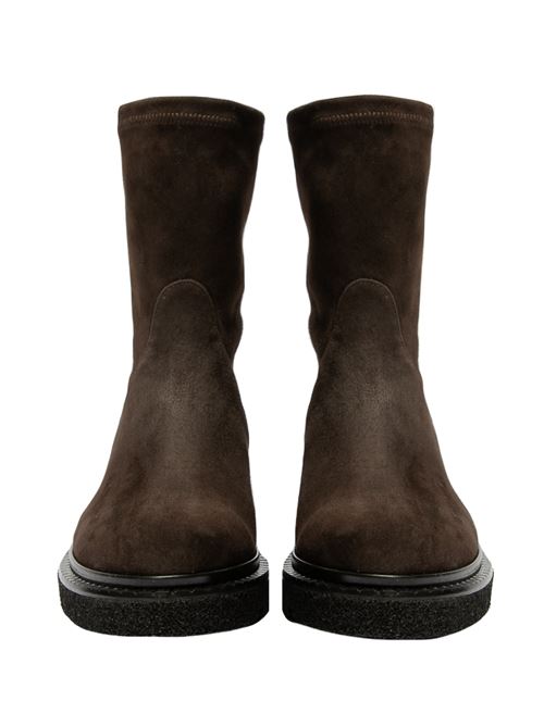 Stivaletto in camoscio con zip GUGLIELMO ROTTA | KRISALYNCAMOSCIOEBONY