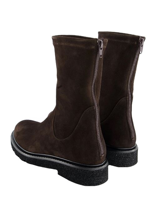 Stivaletto in camoscio con zip GUGLIELMO ROTTA | KRISALYNCAMOSCIOEBONY