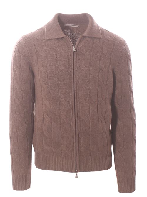 full zip cashmere treccia LA FILERIA | 1318015552123