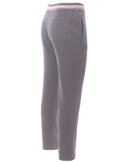 pantalone felpa in lana e cashmere LA FILERIA | 5713319648072