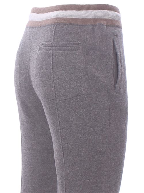 pantalone felpa in lana e cashmere LA FILERIA | 5713319648072