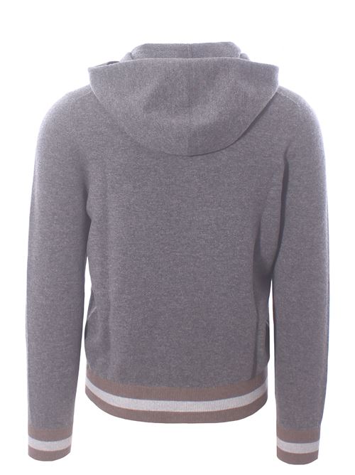wool and cashmere full zip with hood LA FILERIA | 5718019648072