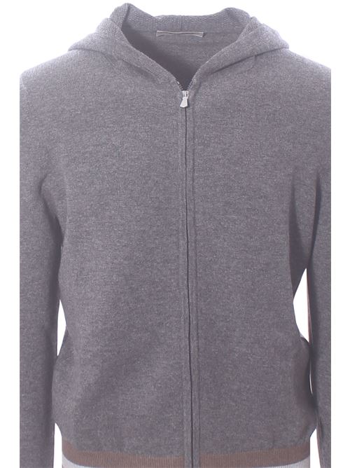 wool and cashmere full zip with hood LA FILERIA | 5718019648072