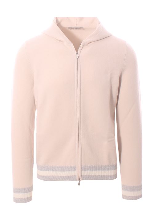 wool and cashmere full zip with hood LA FILERIA | 5718019648113