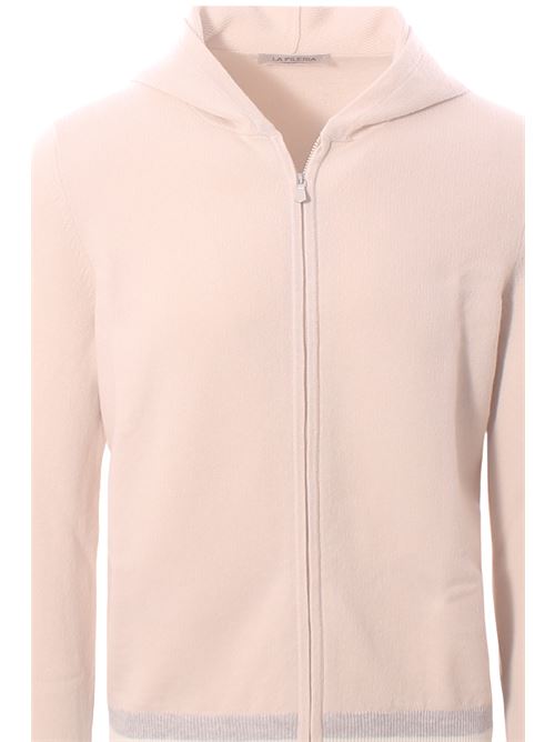 wool and cashmere full zip with hood LA FILERIA | 5718019648113