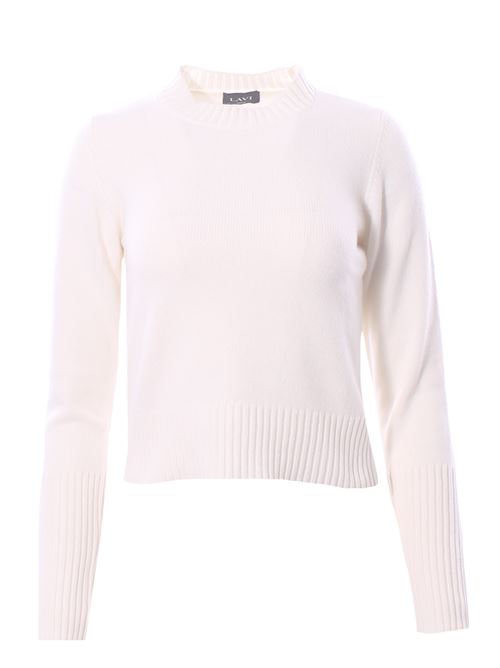 wool silk and cashmere crew neck LAVI | BF6WD019TES09364334