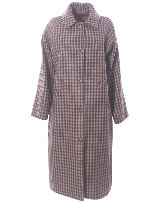 virgin wool checked coat LAVI | BF6WD050TES09630140