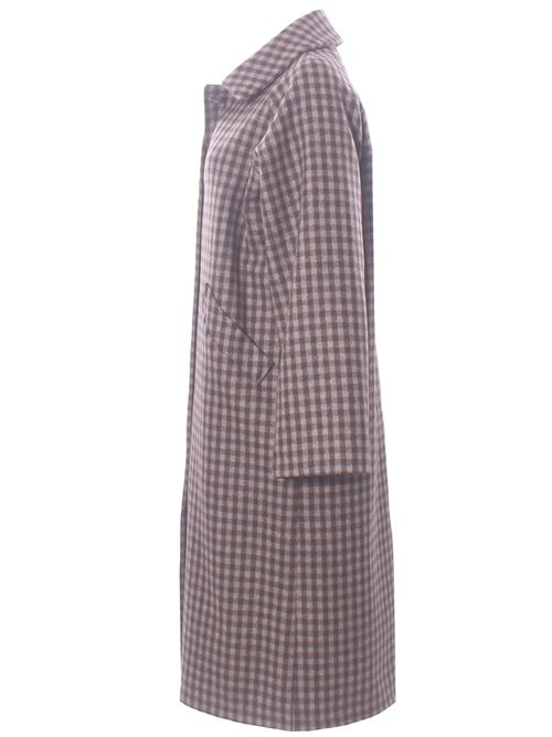 virgin wool checked coat LAVI | BF6WD050TES09630140